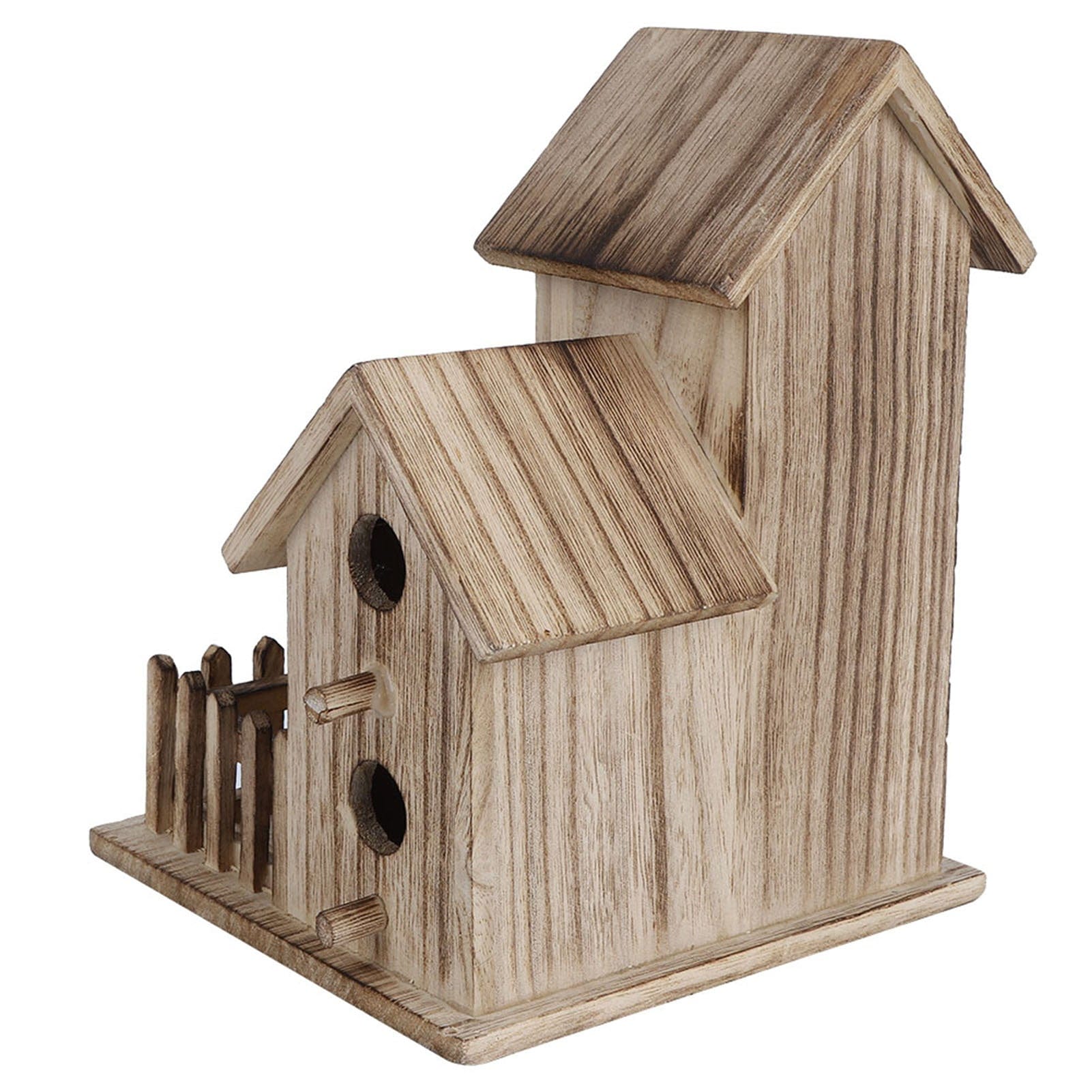 Pet Supplies as picture Charming Wooden Birdhouse for Garden Décor & Wildlife Shelter – Perfect for Birds, Swallows & Parrots – Safe, Durable, and Eco-Friendly Outdoor Decoration Furry Pawz