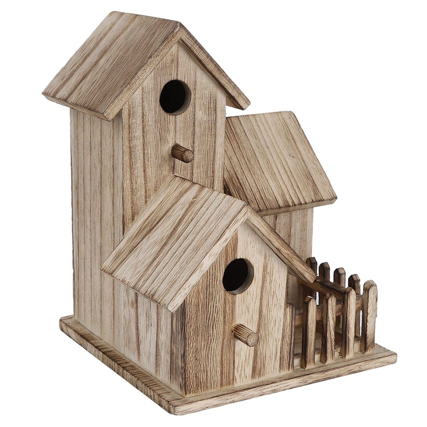 Pet Supplies as picture Charming Wooden Birdhouse for Garden Décor & Wildlife Shelter – Perfect for Birds, Swallows & Parrots – Safe, Durable, and Eco-Friendly Outdoor Decoration Furry Pawz