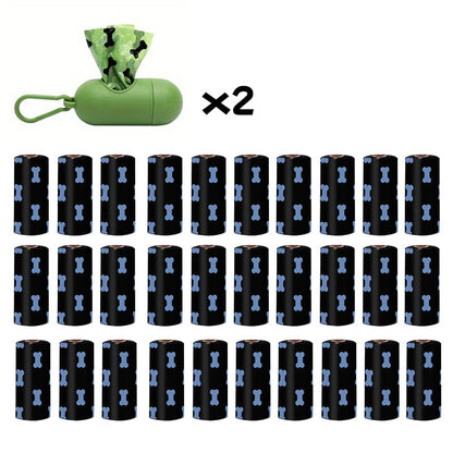 Pet Supplies Black / 30Rolls and 2Box Environmentally Friendly Biodegradable Pet Litter Bags Furry Pawz