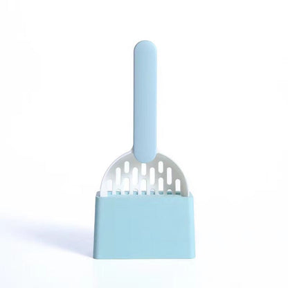 Pet Supplies Blue Multi Functional Dog Cat Litter Shovel Toilet Cleaner Excrement Shovel Furry Pawz
