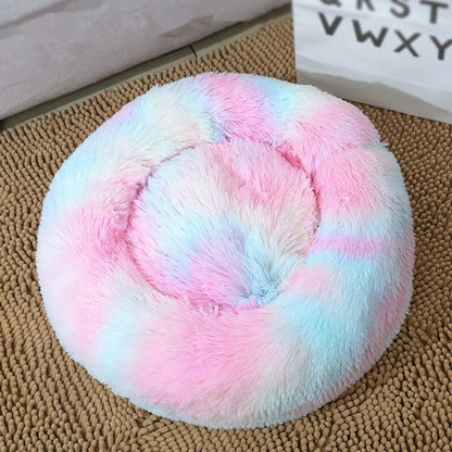 Pet Supplies Colors / 40cm Dog Bed Super Soft Washable Long Plush Pet Kennel Deep Sleep Dog House Velvet Mats Sofa For Dog Basket Pet Cat Bed Furry Pawz