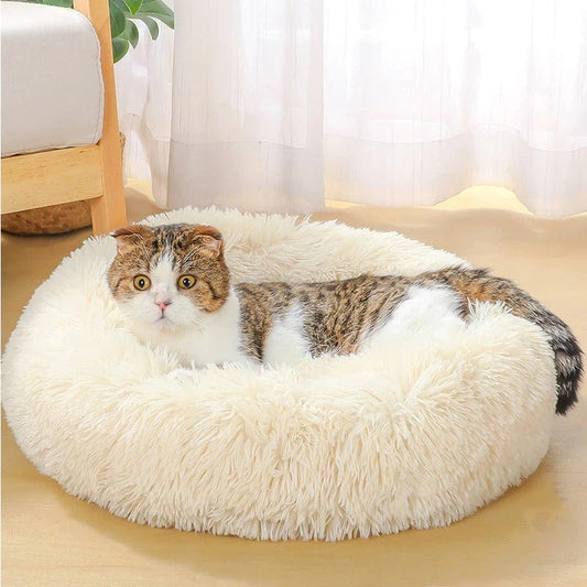 Pet Supplies Dog Bed Super Soft Washable Long Plush Pet Kennel Deep Sleep Dog House Velvet Mats Sofa For Dog Basket Pet Cat Bed Furry Pawz