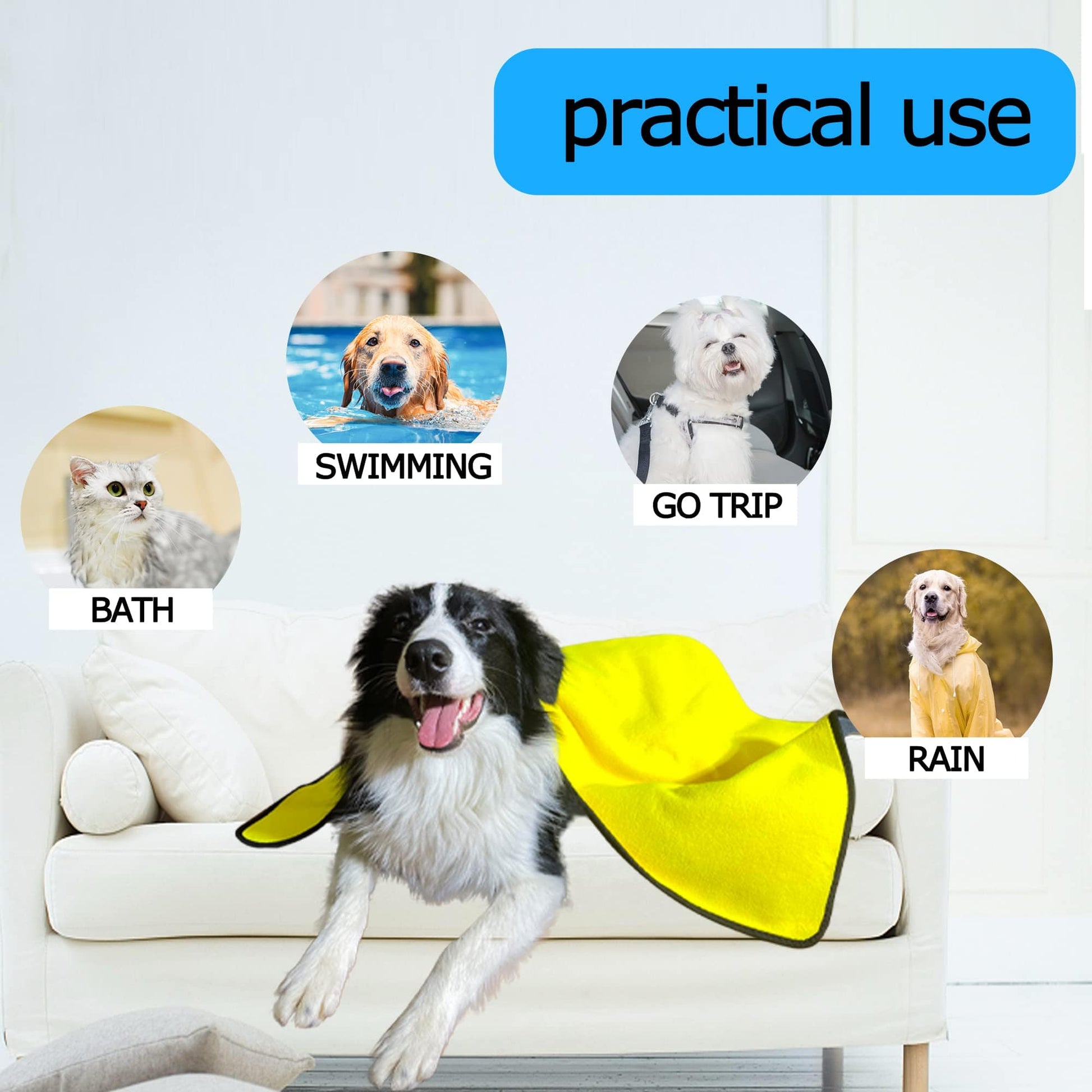 Pet Supplies Dog Towels For Drying Dogs Drying Towel Dog Bath Towel, Soft Microfiber Pet Towel Furry Pawz