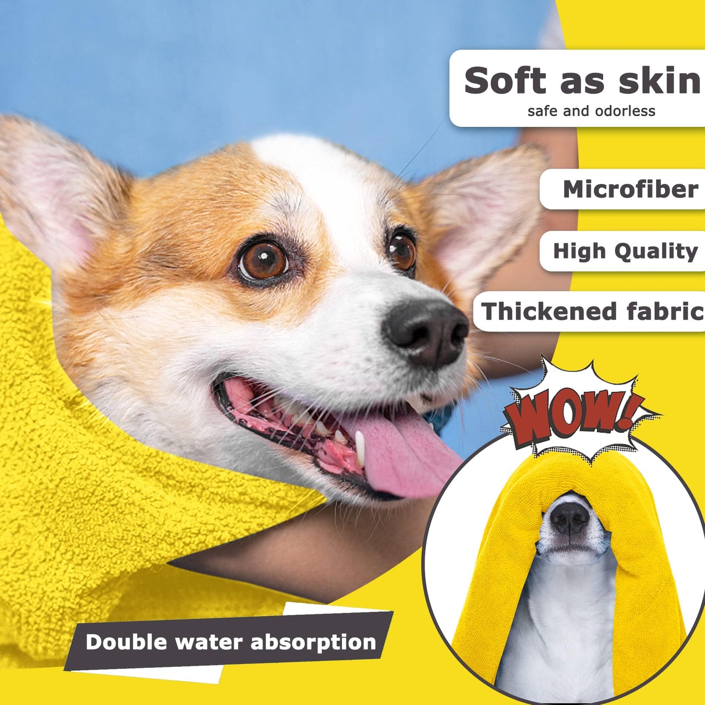 Pet Supplies Dog Towels For Drying Dogs Drying Towel Dog Bath Towel, Soft Microfiber Pet Towel Furry Pawz