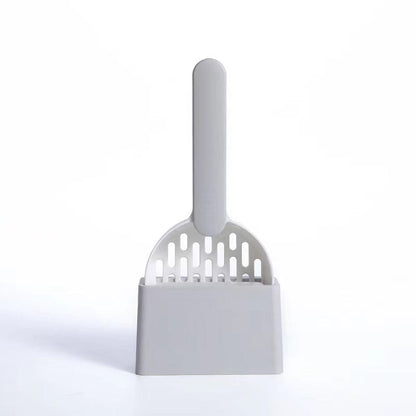 Pet Supplies Gray Multi Functional Dog Cat Litter Shovel Toilet Cleaner Excrement Shovel Furry Pawz