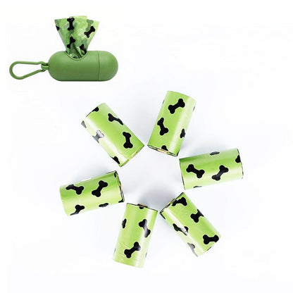 Pet Supplies Green / 6Rolls and 1Box Environmentally Friendly Biodegradable Pet Litter Bags Furry Pawz