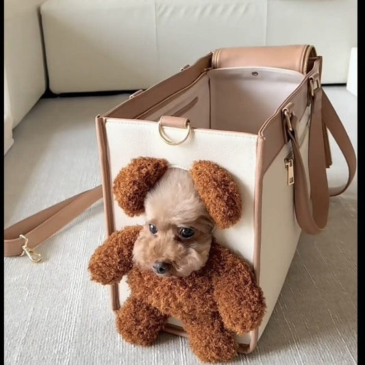 Pet Supplies One-shoulder Portable Cute Dog Outing Large Capacity Bag Pet Products Furry Pawz