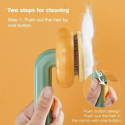 Pet Supplies Pumpkin Pet Pumpkin Brush, Pet Grooming Self Cleaning Slicker Brush For Dogs Cats Puppy Rabbit, Cat Brush Grooming Gently Removes Loose Undercoat, Mats Tangled Hair Slicker Brush Furry Pawz