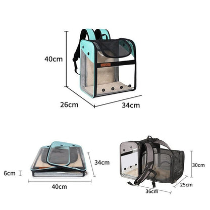 Pet Supplies Pet Expandable Backpack Furry Pawz